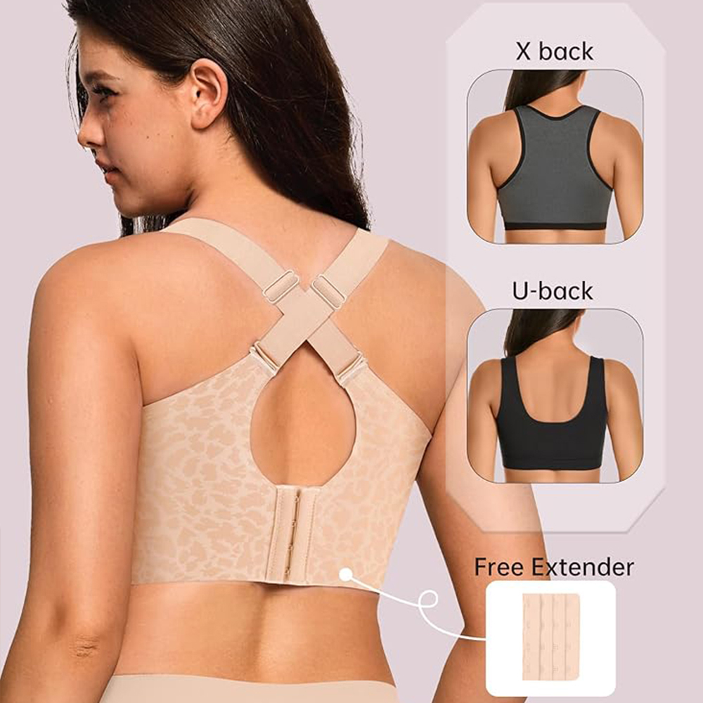 レオパード柄シームレスゼリーブラ、ノンワイヤー、プッシュアッ - Mastectomy Bra Pocket のレビューと価格