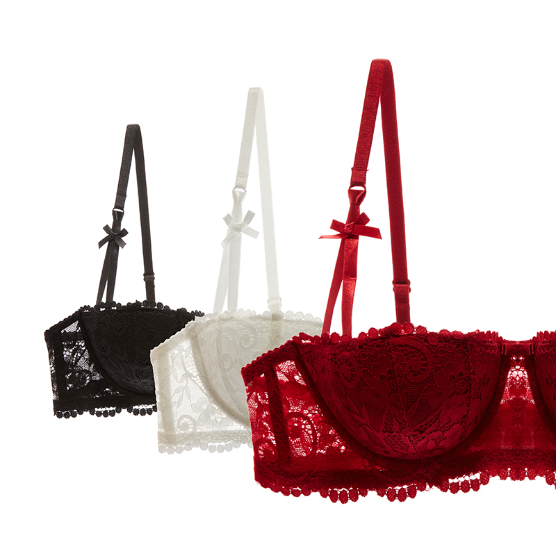 1/2ハーフカップブラ KUCLUT プラスサイズランジェリ - Mastectomy Bra Pocket のレビューと価格