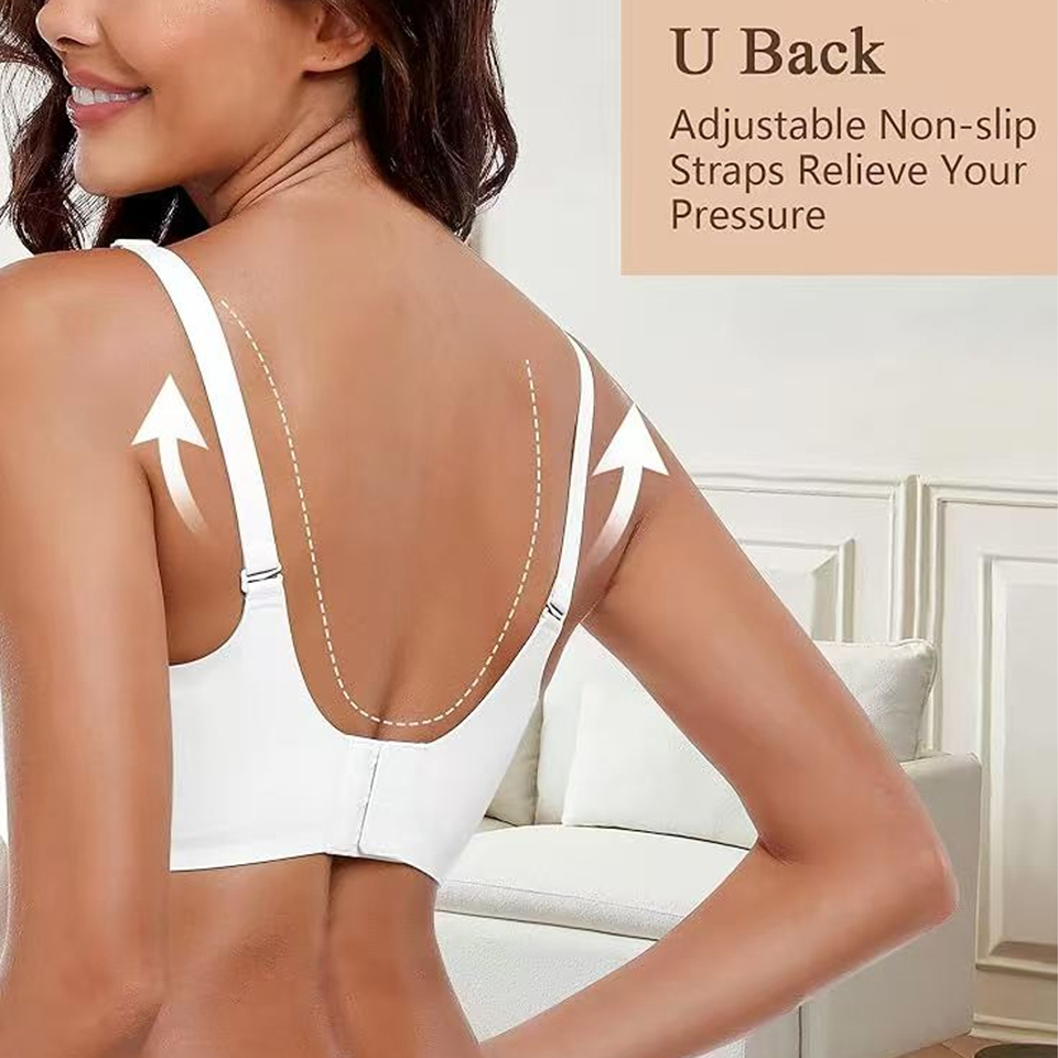 シームレスワイヤレスサポートブラ、プッシュアップ、快適で柔ら - Mastectomy Bra Pocket のレビューと価格