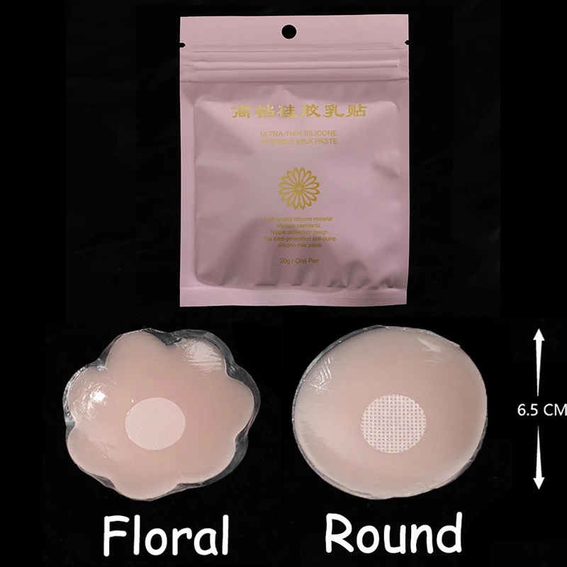 女性用の再利用可能なシリコン胸の花びら,乳首カバー,目に見え - Strapless Bra Adhesive のレビューと価格
